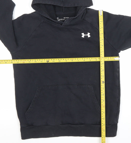 Under Armour Boys Black Pullover Hoodie 13-14 Years ColdGear Fleece