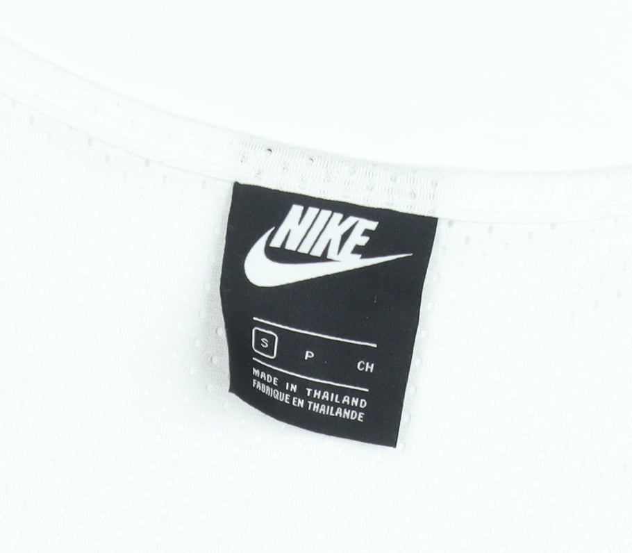 Nike Women's Black White Colourblock Mesh Tank Top Size S