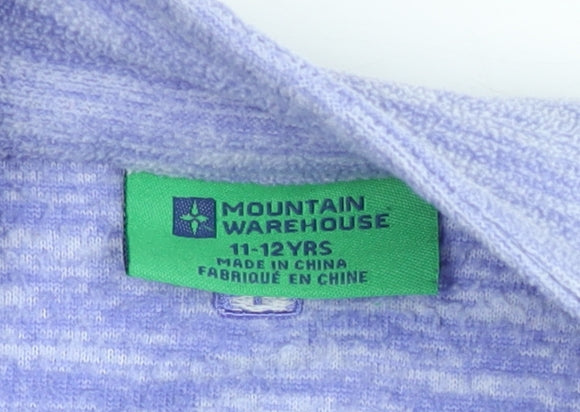 Teens UK Size 12 Mountain Warehouse Purple Full Zip Sweatshirt