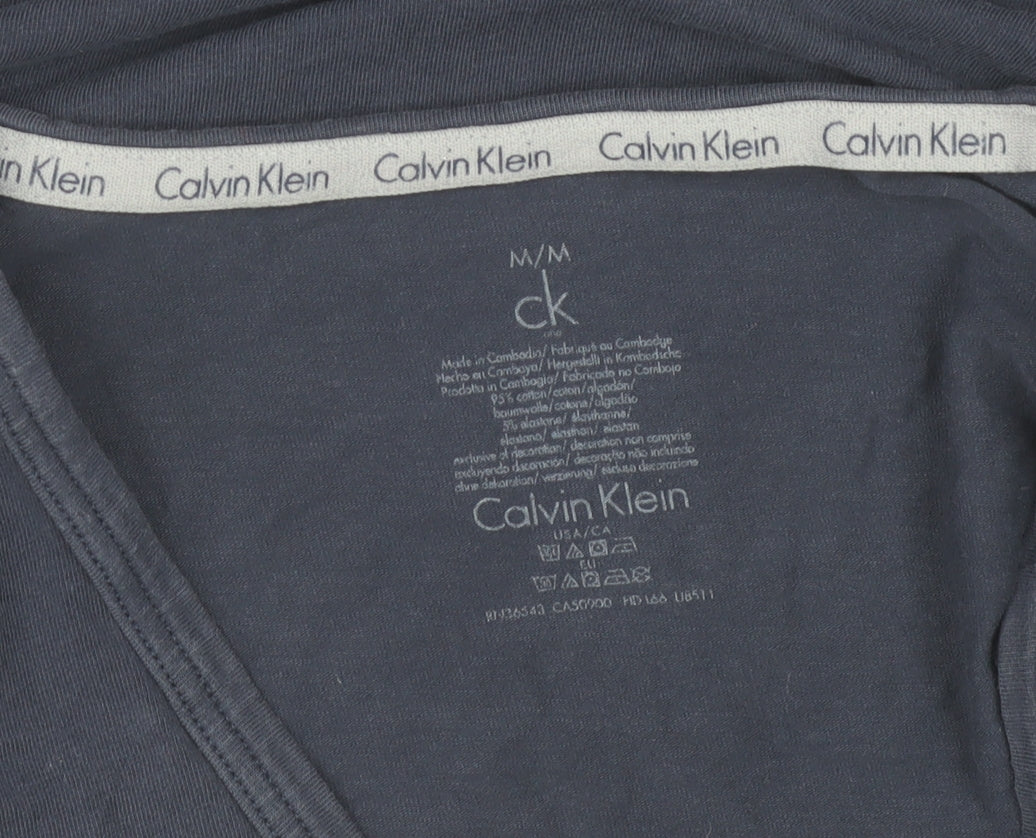 Mens UK Size M Calvin Klein Blue T-Shirt