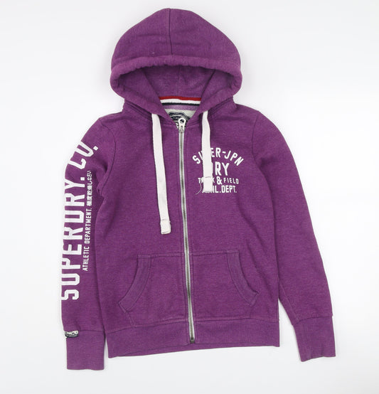 Womens UK Size S Superdry Purple Basic Jacket