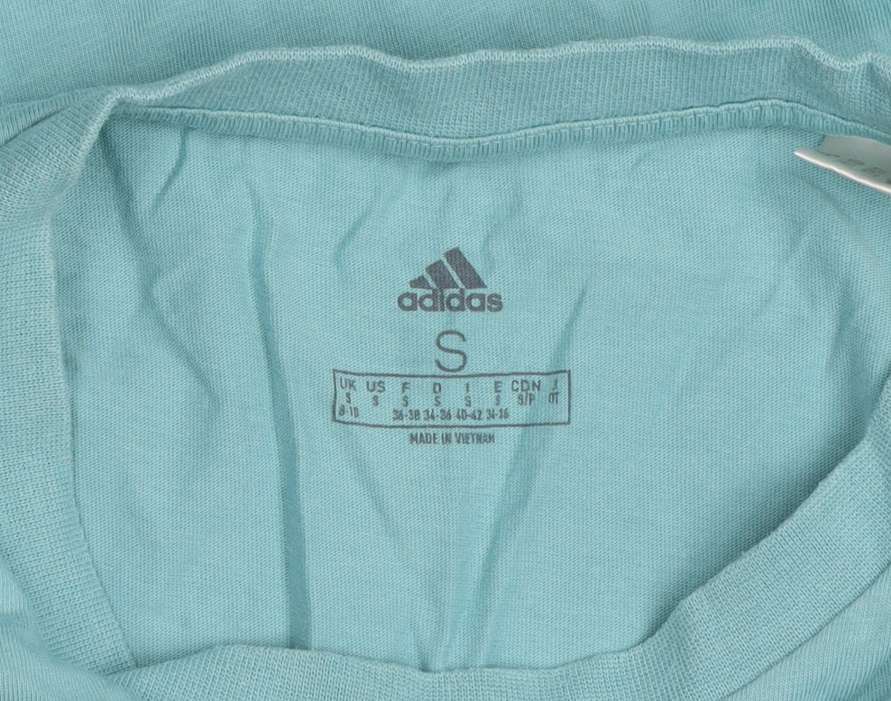 Girls UK Size S adidas Blue Basic T-Shirt