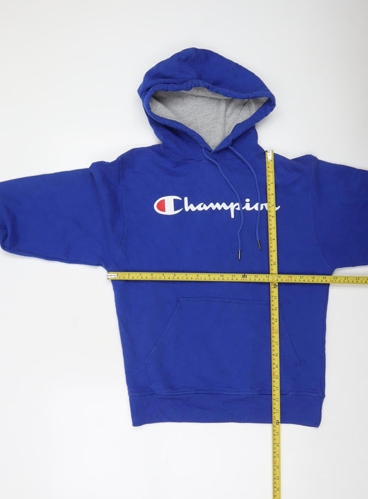 Mens UK Size S Champion Blue Pullover Hoodie