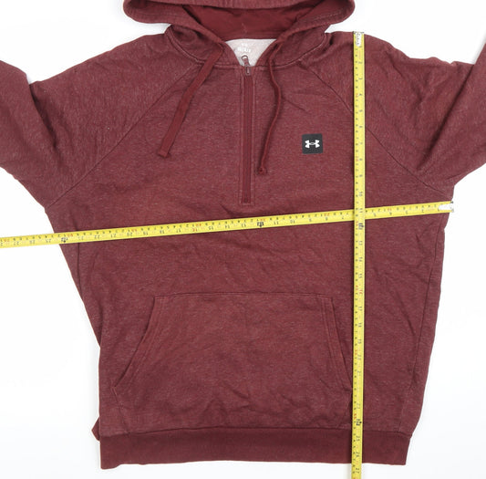 Under Armour Men’s Red 1/2 Zip Hoodie Size L Regular Fit