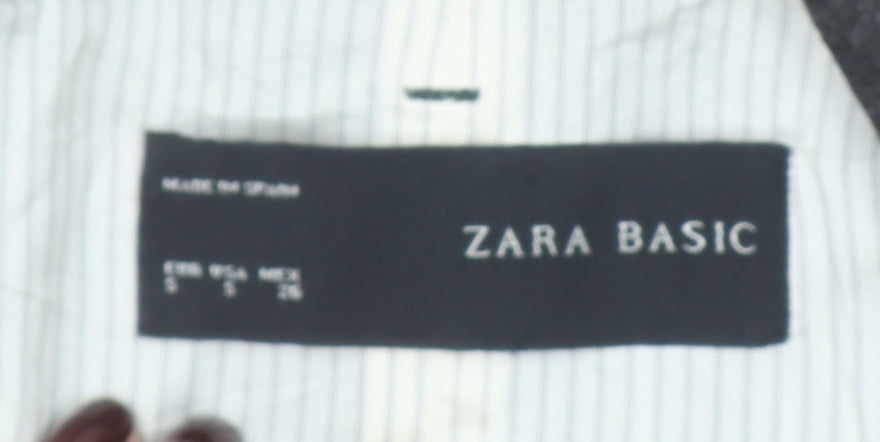 Zara Basic Women's Grey Slim Fit One-Button Blazer Jacket S