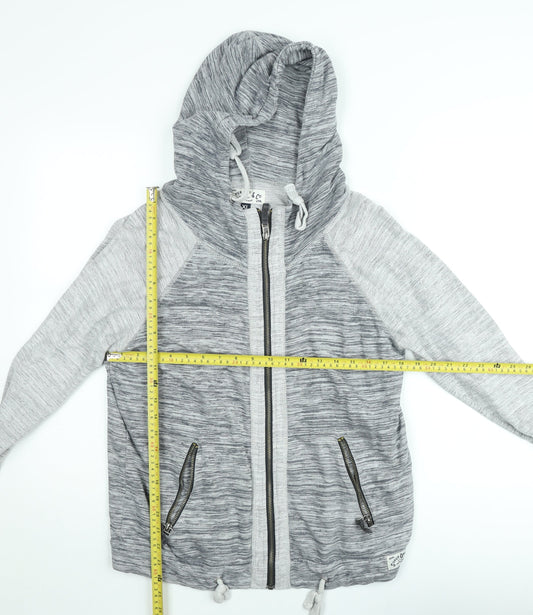 Superdry Men's Grey Full Zip Hoodie XL Regular Fit