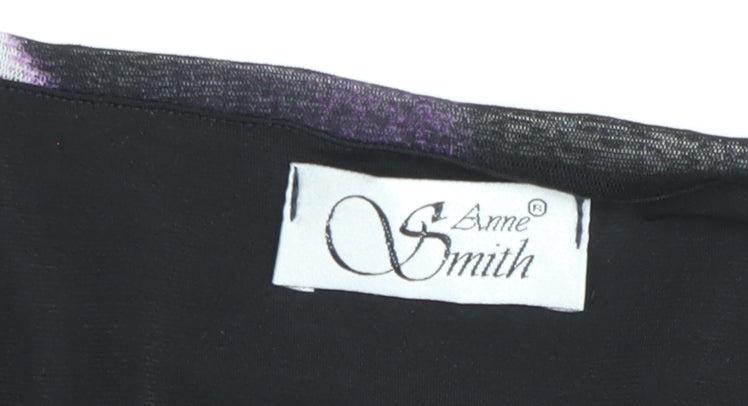 Anne Smith Women’s Black Off Shoulder Wrap Blouse Size 14