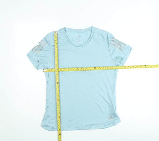 Adidas Womens Blue ClimaCool Running T-Shirt Size M