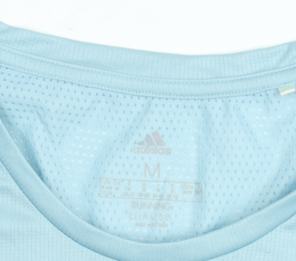 Adidas Womens Blue ClimaCool Running T-Shirt Size M