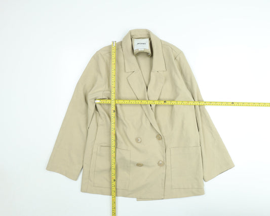 Womens UK Size S Monkl Beige Basic Jacket