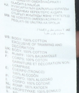 adidas Men's Black Short Sleeve Cotton Crew Neck T-Shirt Size M