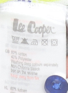 Additional view of Lee Cooper boys’ multicoloured striped polo shirt 9-10 years cotton blend