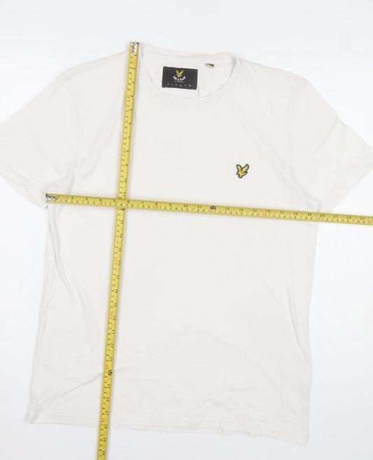 Lyle & Scott Men’s White Cotton Crew Neck Short Sleeve T-Shirt Size L