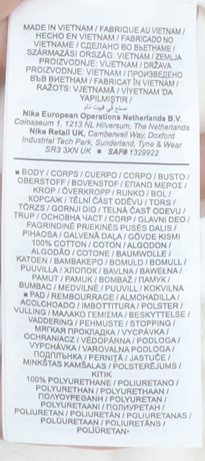 Nike Women's White XS Basic Crew Neck Cotton T-Shirt