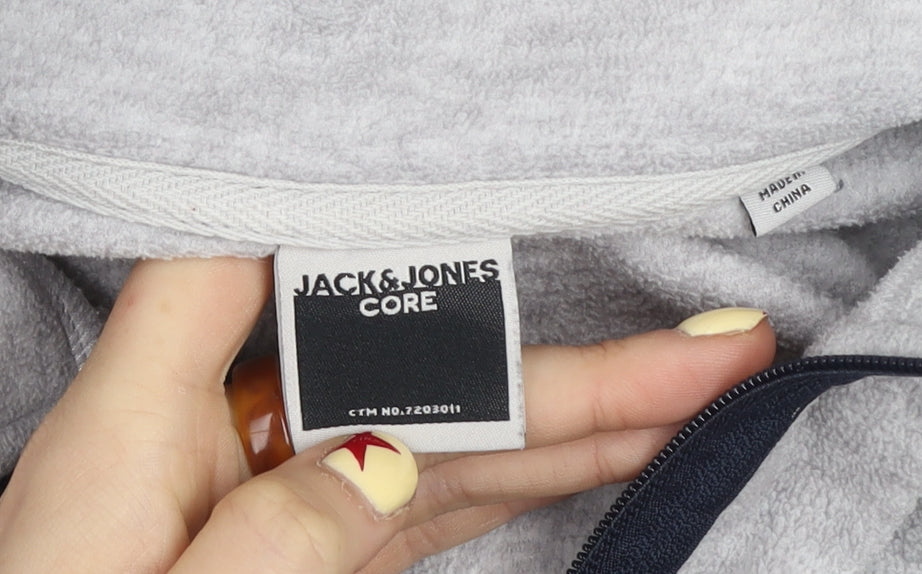 Mens UK Size S JACK & JONES Multicoloured Henley Sweatshirt