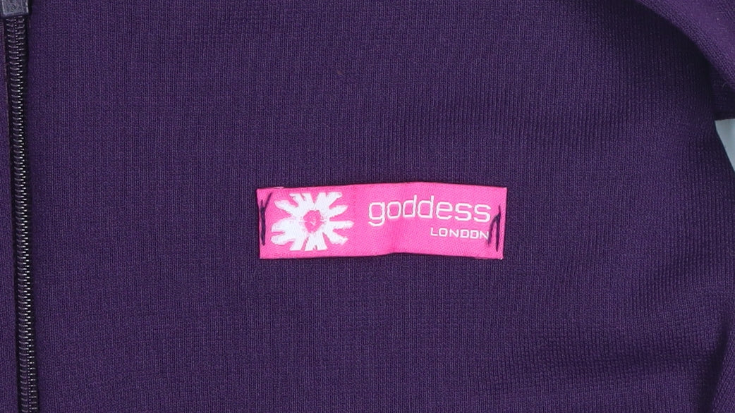 Goddess London Women’s Purple Bodycon Knee Length Dress Size 10
