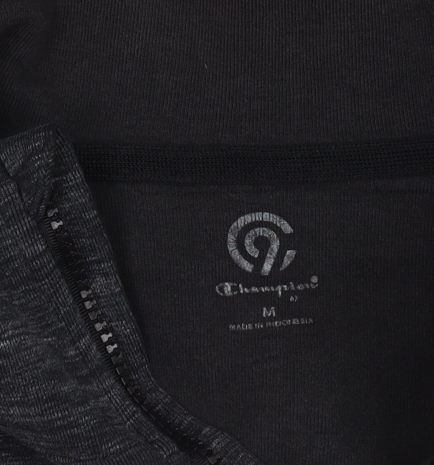 Mens UK Size M Champion Black Full Zip Hoodie