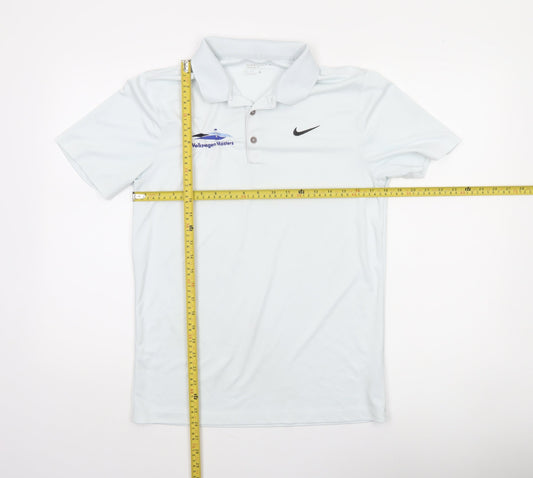 Nike Golf Men's White Dri-Fit Polo Shirt Size S Regular Fit