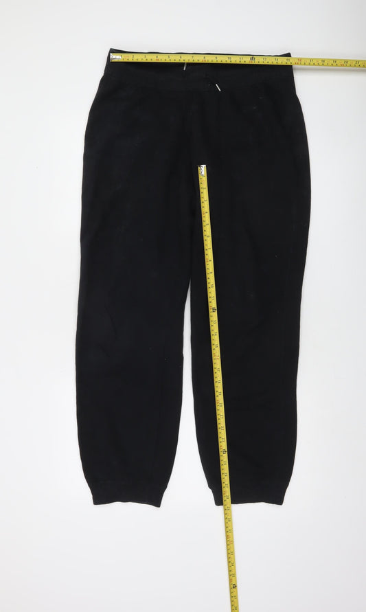 Nike Men’s Black Fleece Joggers M Regular Fit Casual Tapered Trousers