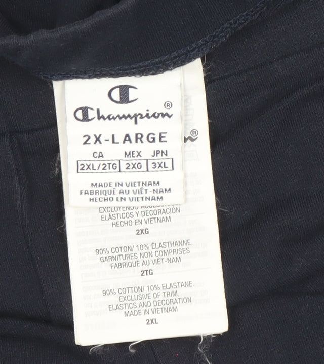 Champion Womens Black 2XL Leggings Cotton Stretch Activewear