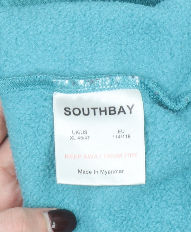 Southbay Men’s Blue XL Crew Neck Fleece Sweatshirt Pullover