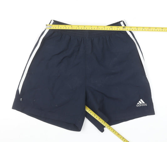 Adidas Boys Blue Athletic Shorts 13-14 Years Quick Dry Sportswear