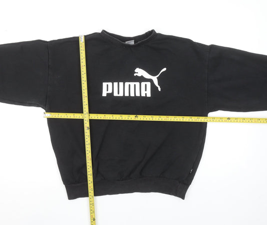 Puma Women's Black Medium Pullover Sweatshirt with Logo