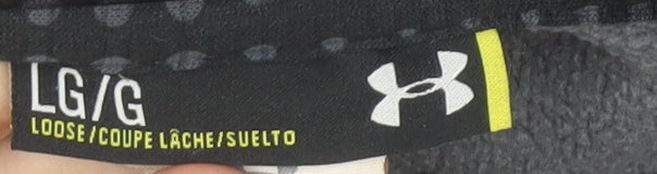 Under Armour Men's Grey Half Zip Hoodie Large Loose Fit Sportswear