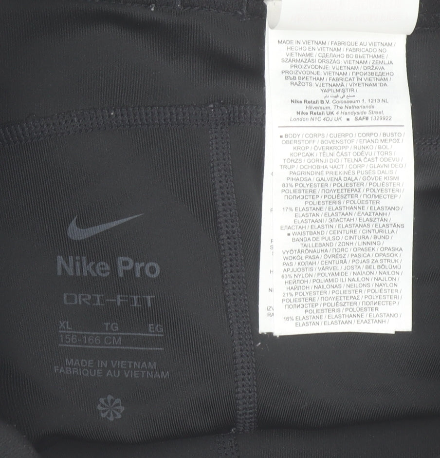 Nike Pro Womens Black Dri-FIT Compression Shorts XL
