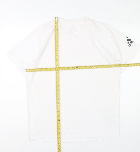 Adidas Men's White Freelift Primegreen T-Shirt Size L