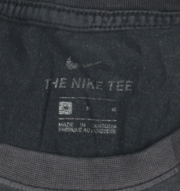 Nike Men's Black Crew Neck Short Sleeve Graphic T-Shirt M