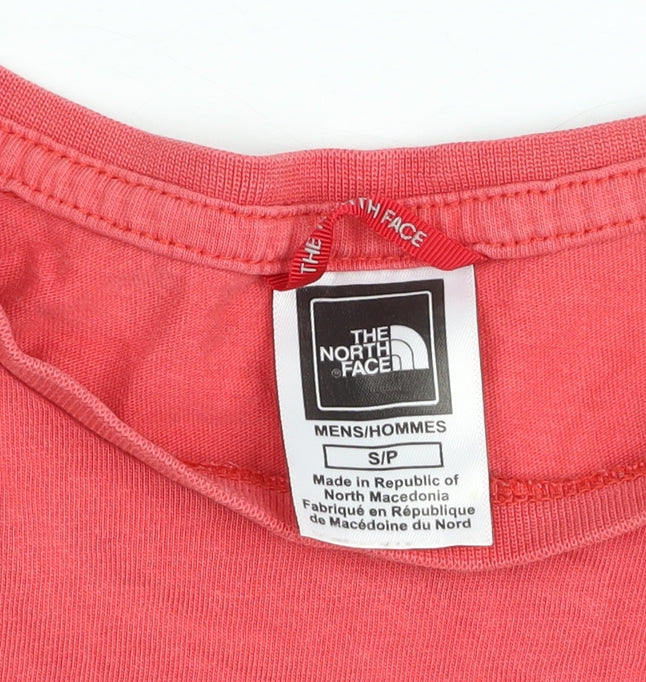 The North Face Men's Red Short Sleeve Crew Neck Cotton T-Shirt S