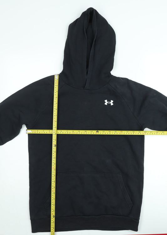 Under Armour Teens Black Pullover Hoodie L Fleece Sportswear