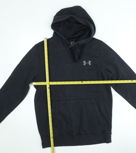 Under Armour Men's Black Small Pullover Hoodie ColdGear Fitted
