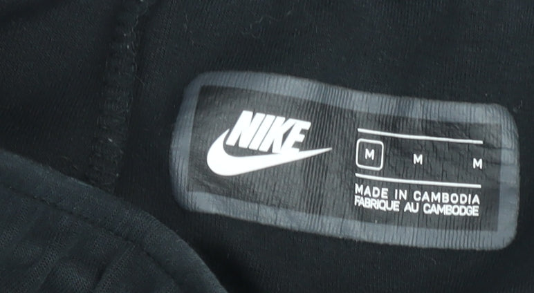 Nike Men's Black Fleece Jogger Trousers M Regular Fit Activewear