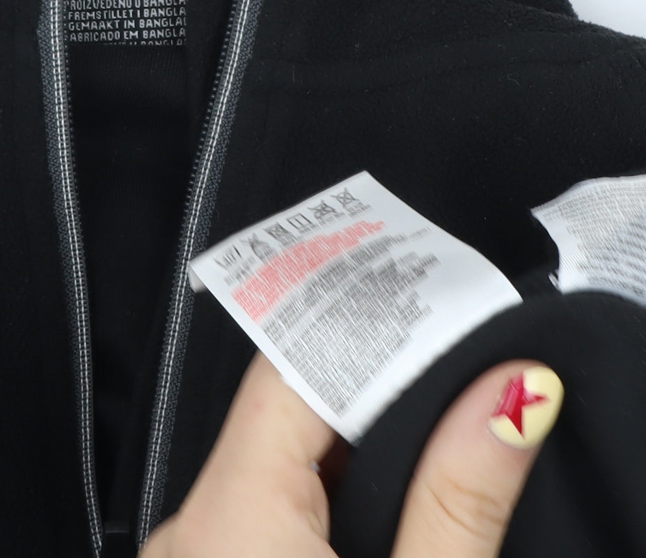 Trespass Men’s Black XS Fleece 1/2 Zip Pullover Sweatshirt