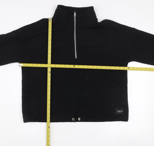 Womens UK Size XL Calvin Klein Black Pullover Sweatshirt