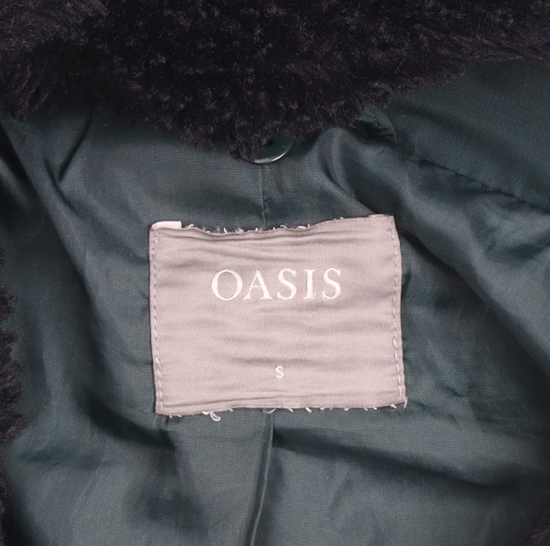 Oasis Women’s Green Puffer Jacket S Polyester Winter Coat