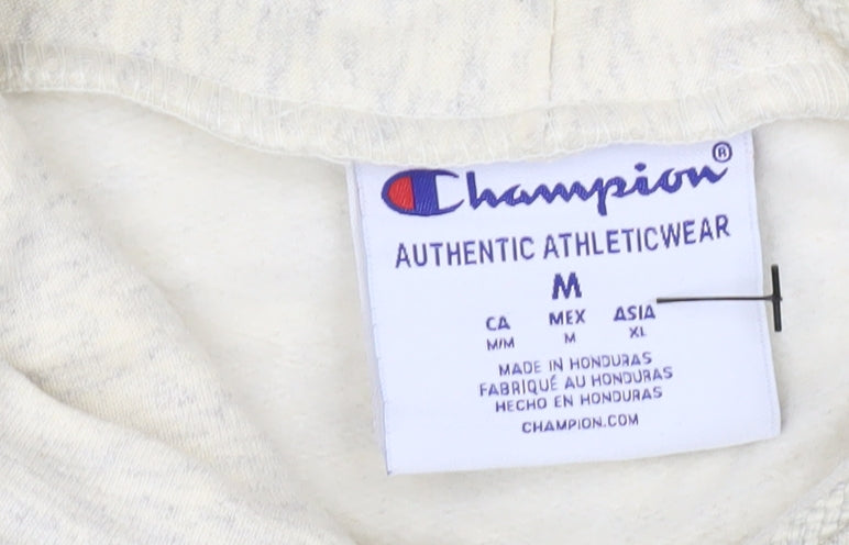 Mens UK Size M Champion Beige Pullover Hoodie