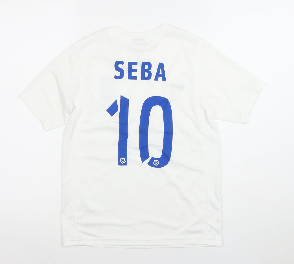 Additional view of Nike boys’ white football dri-fit short sleeve jersey t-shirt 10-12 years