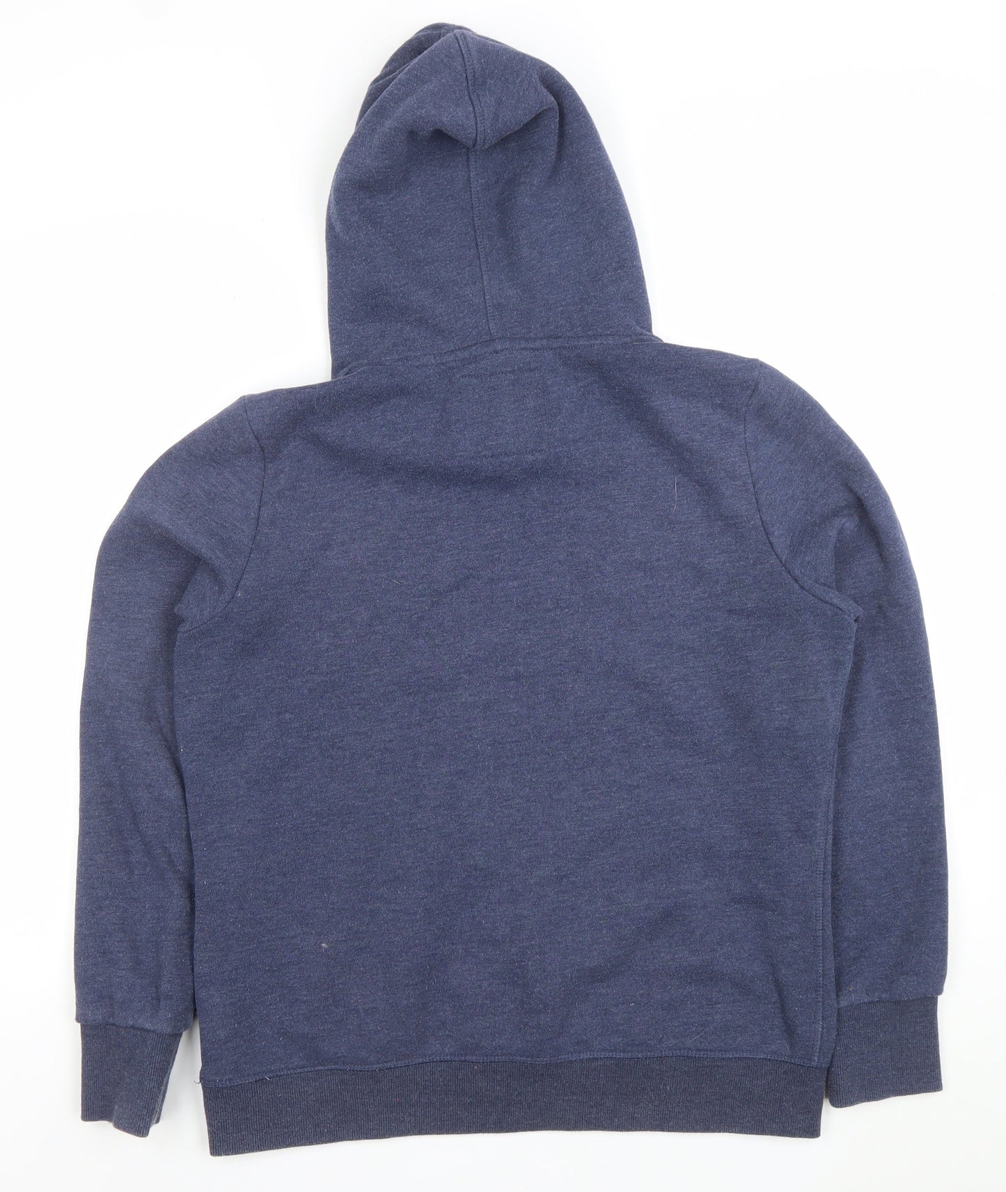 Superdry Women's Blue Pullover Hoodie Size 16 Cotton Blend