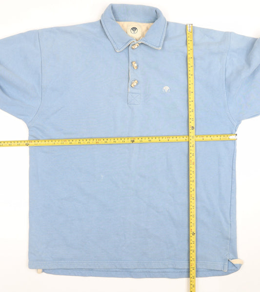 Mens UK Size S Fat Face Blue Henley Sweatshirt