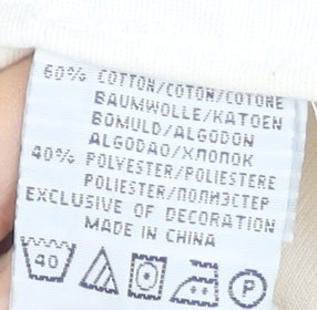 Ralph Lauren Men's White XL Sweatpants with Black Stripe