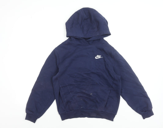 Boys UK Size L Nike Blue Pullover Hoodie