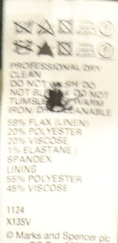 Marks and Spencer Autograph Men's Grey Waistcoat 38 Chest Linen Blend