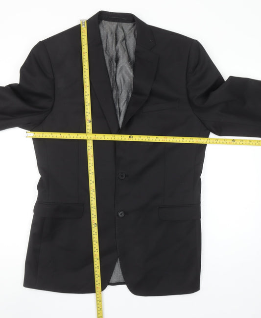 Mens UK Size 40 French Connection Regular Black Suit Jacket