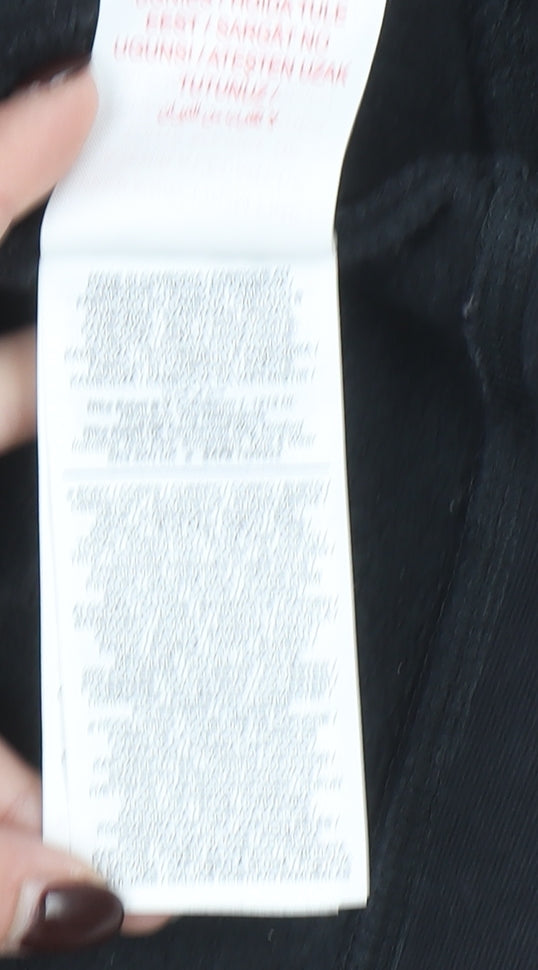 Nike Boys Black Pullover Hoodie XL 158-170cm Logo Graphic Print