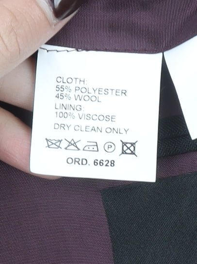 Executex Men's Black 42R Shawl Lapel Single-Breasted Suit Jacket