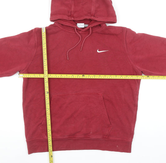 Mens UK Size M Nike Red Pullover Hoodie