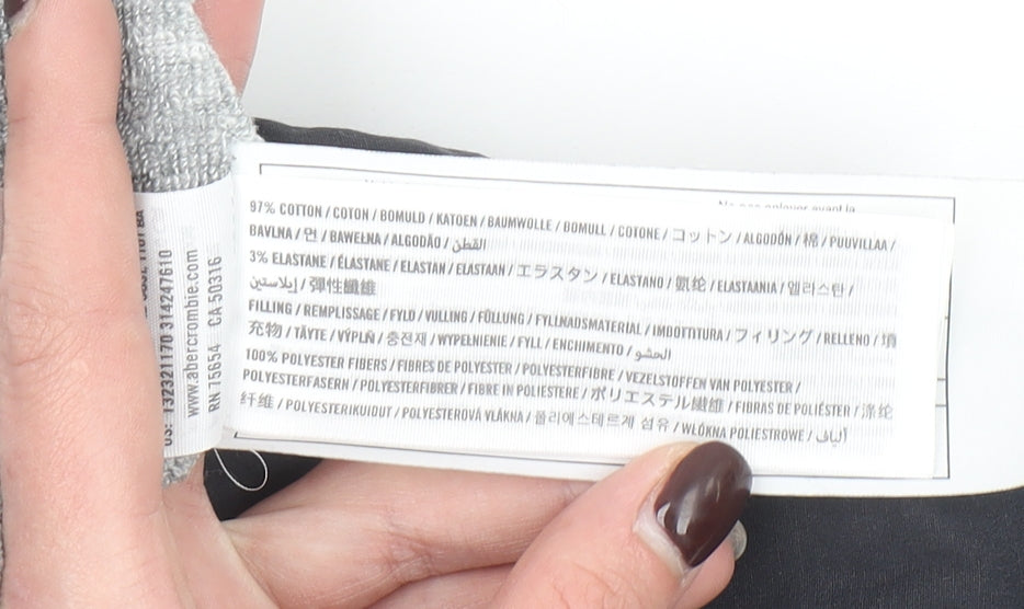 Abercrombie & Fitch Men's Black XS Lined Cotton Jacket